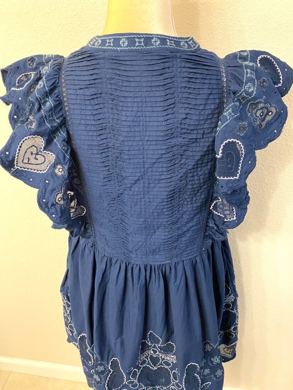 Sea NY Jeanetta Eyelet Short Sleeve Dress Small - Picture 6 of 10
